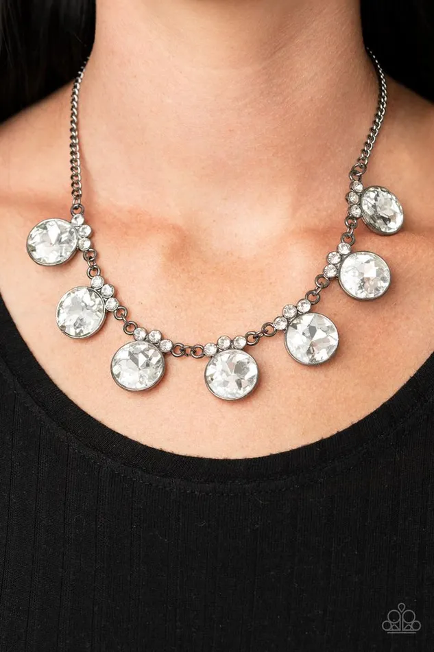 Necklaces Paparazzi Jewelry Paparazzi Necklace GLOWGetter Glamour Black