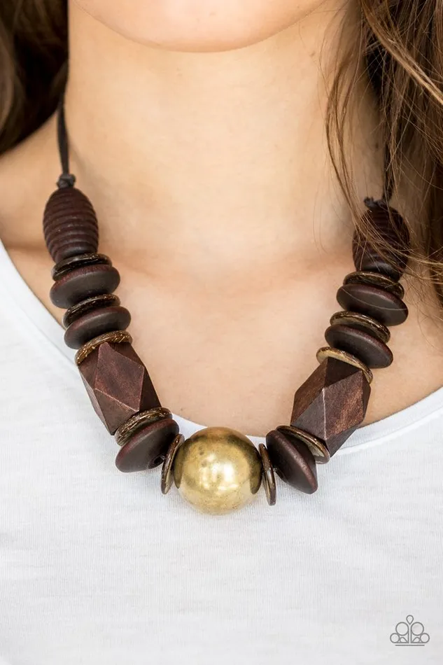 Necklaces Paparazzi Jewelry Paparazzi Necklace Grand Turks Getaway Brass