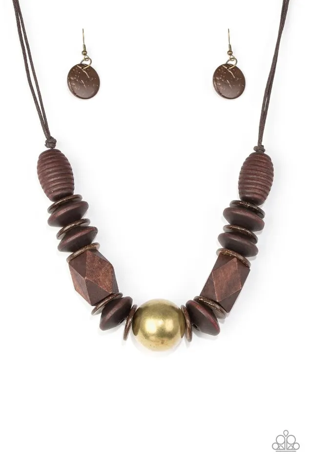 Necklaces Paparazzi Jewelry Paparazzi Necklace Grand Turks Getaway Brass Necklaces Paparazzi Jewelry Paparazzi Necklace Grand Turks Getaway Brass