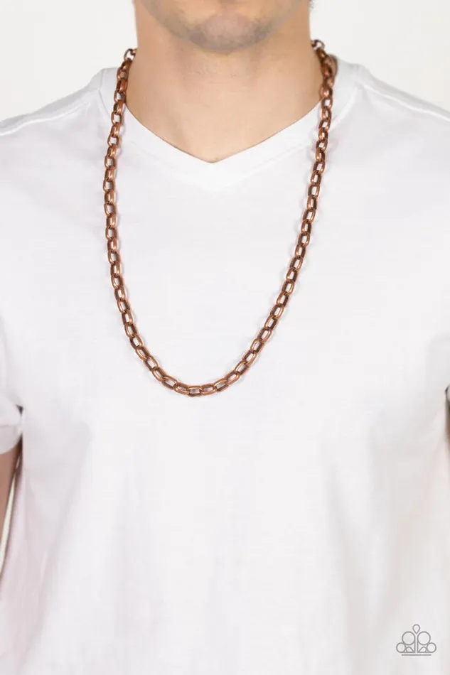 Necklaces Paparazzi Jewelry Paparazzi Necklace Gridiron Rumble Copper