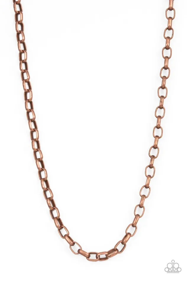 Necklaces Paparazzi Jewelry Paparazzi Necklace Gridiron Rumble Copper