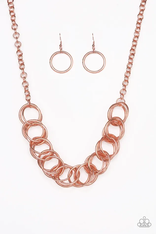 Necklaces Paparazzi Jewelry Paparazzi Necklace Heavy Metal Hero Copper