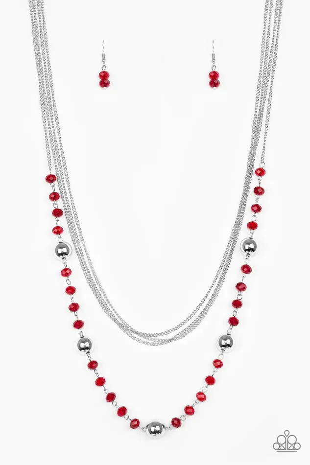 Necklaces Paparazzi Jewelry Paparazzi Necklace High Standards Red
