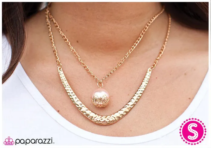 Necklaces Paparazzi Jewelry Paparazzi Necklace In the Knick of Time Pink