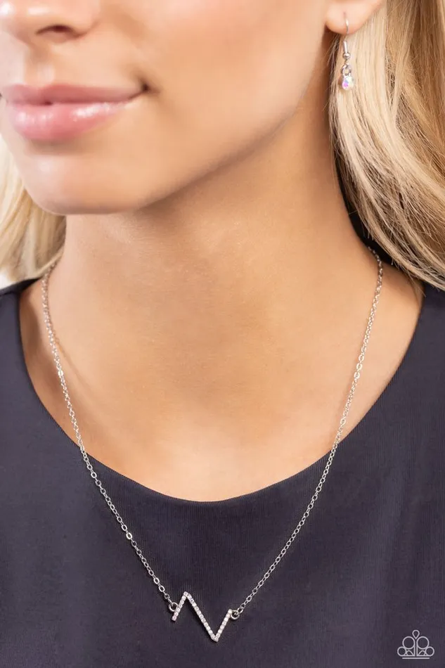 Necklaces Paparazzi Jewelry Paparazzi Necklace INITIALLY Yours Z Multi