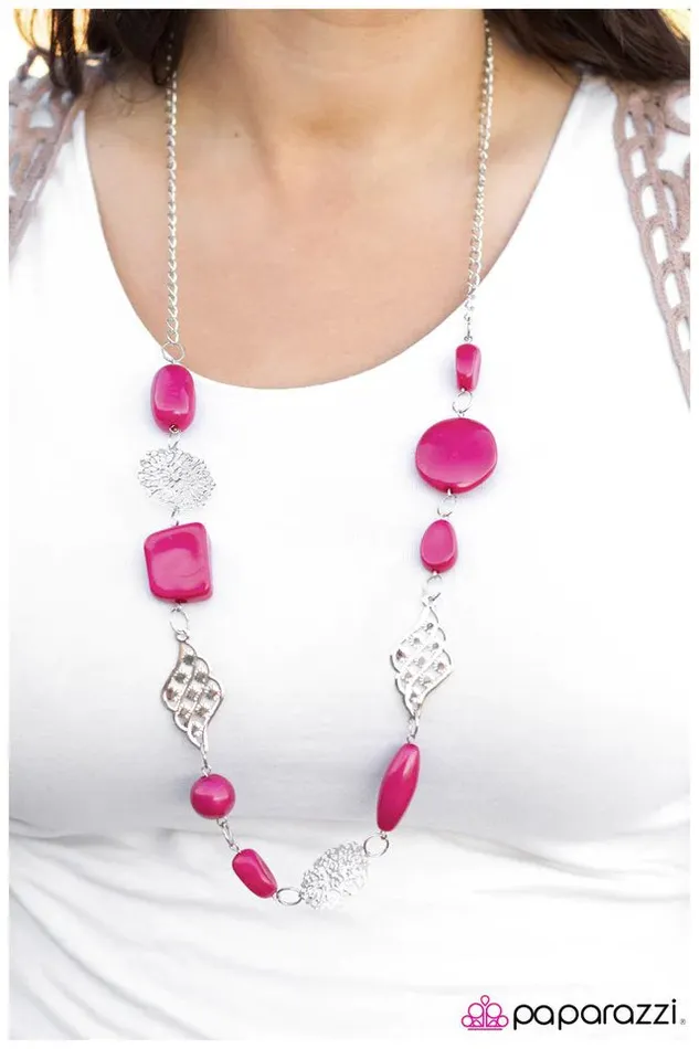 Necklaces Paparazzi Jewelry Paparazzi Necklace Let Me Elaborate Pink