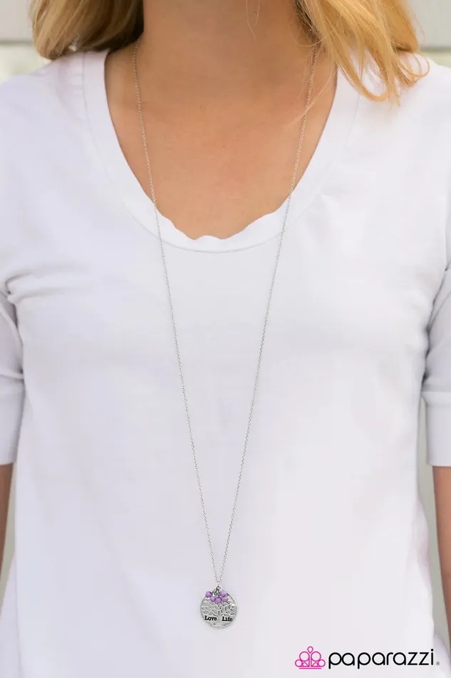 Necklaces Paparazzi Jewelry Paparazzi Necklace Life Is Lovely Purple