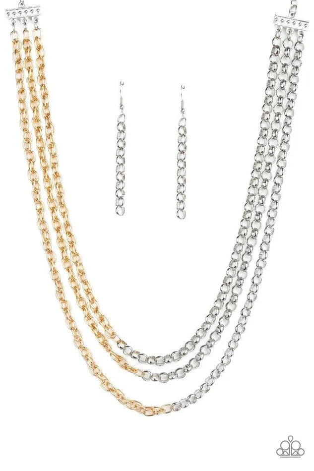 Necklaces Paparazzi Jewelry Paparazzi Necklace Metro Madness Silver