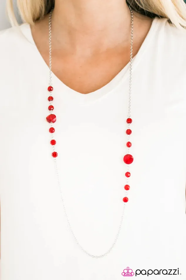 Necklaces Paparazzi Jewelry Paparazzi Necklace More Mimosas Red