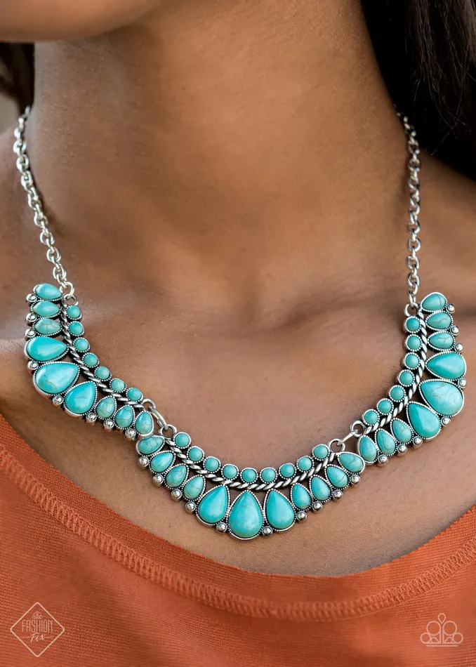 Necklaces Paparazzi Jewelry Paparazzi Necklace Naturally Native Fashion Fix Oct2020 Blue