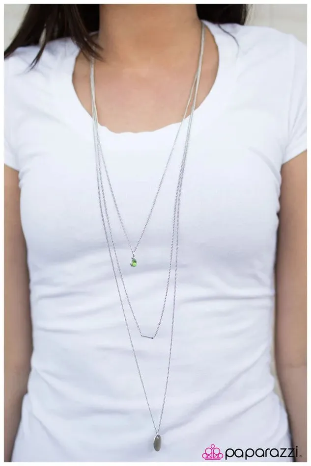 Necklaces Paparazzi Jewelry Paparazzi Necklace Never Look Back Green