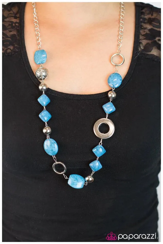 Necklaces Paparazzi Jewelry Paparazzi Necklace Oh Baby Blue