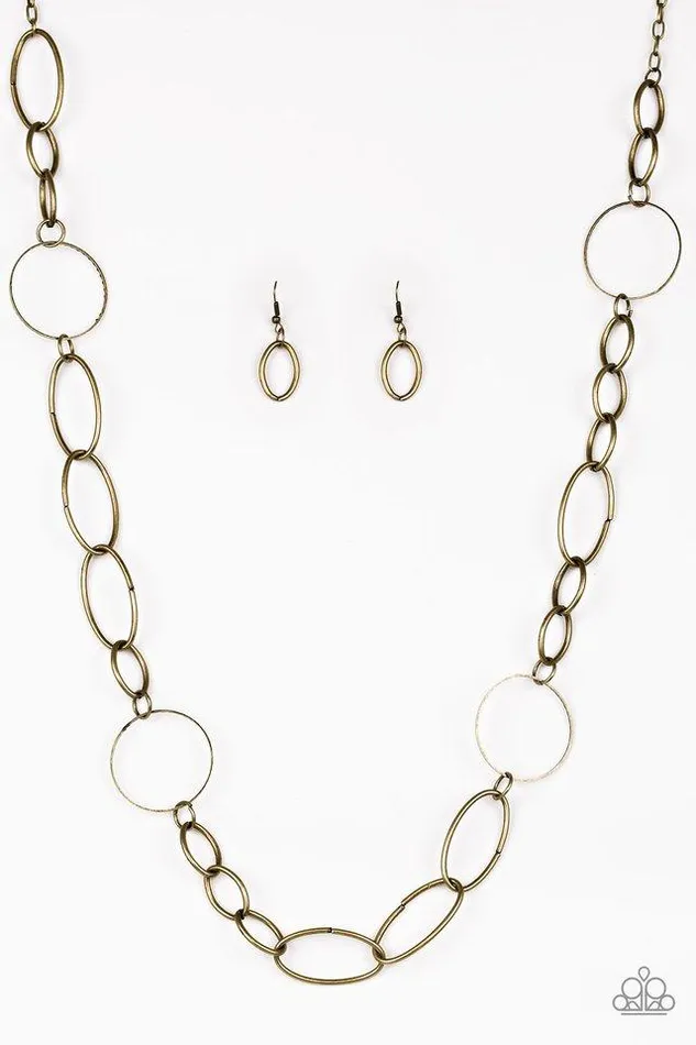 Necklaces Paparazzi Jewelry Paparazzi Necklace Perfect MISMATCH Brass