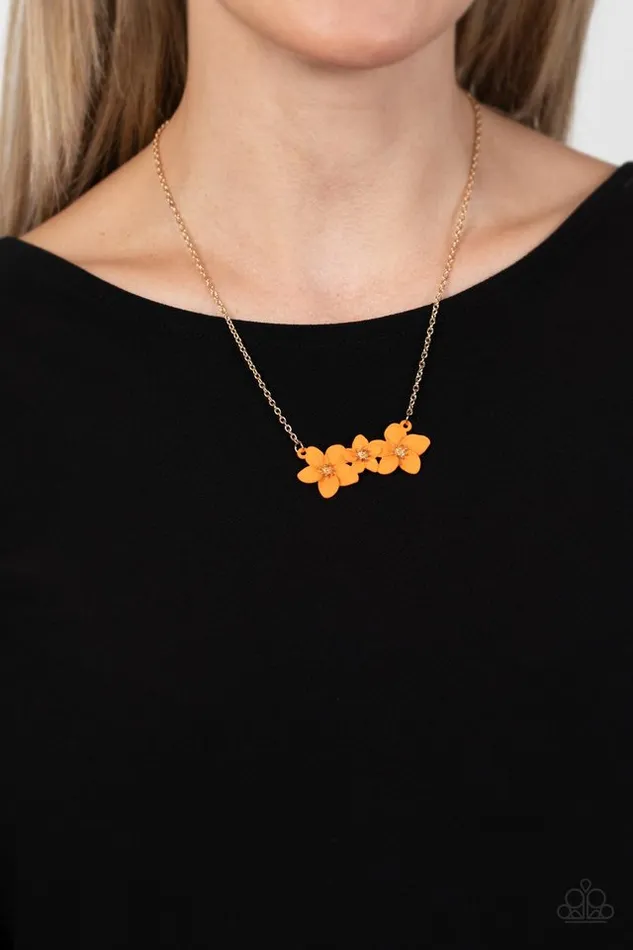 Necklaces Paparazzi Jewelry Paparazzi Necklace Petunia Picnic Orange