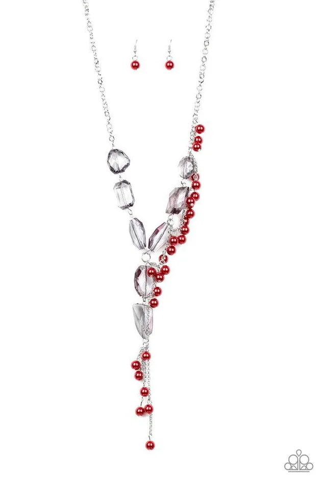 Necklaces Paparazzi Jewelry Paparazzi Necklace Prismatic Princess Red