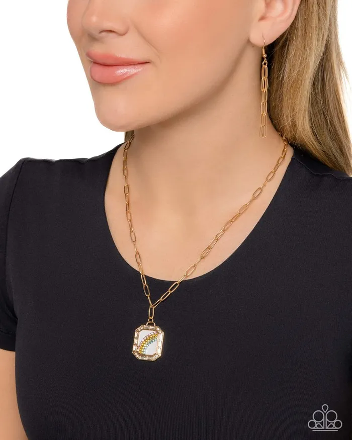 Necklaces Paparazzi Jewelry Paparazzi Necklace Rainbow Reputation Multi
