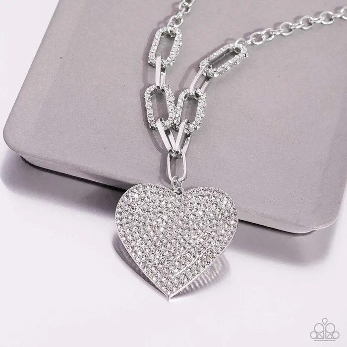 Necklaces Paparazzi Jewelry Paparazzi Necklace Roadside Romance White