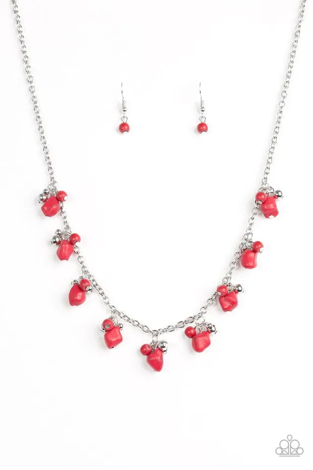 Necklaces Paparazzi Jewelry Paparazzi Necklace Rocky Mountain Magnificence Red