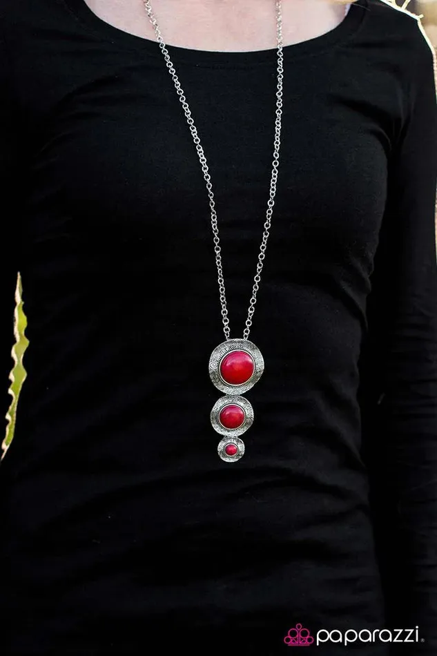Necklaces Paparazzi Jewelry Paparazzi Necklace Santa Fe Sophistication Red