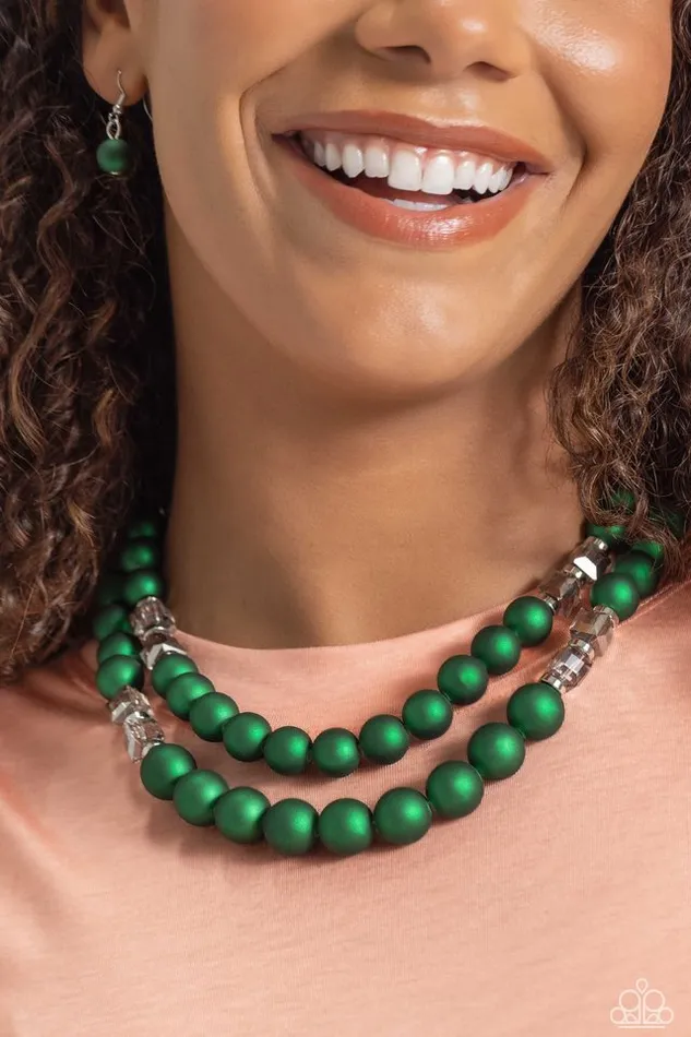 Necklaces Paparazzi Jewelry Paparazzi Necklace Shopaholic Season Green