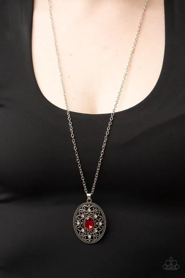 Necklaces Paparazzi Jewelry Paparazzi Necklace Sonata Swing Red