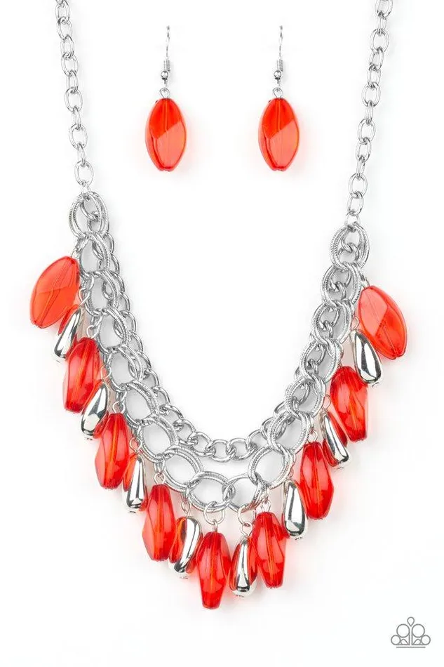 Necklaces Paparazzi Jewelry Paparazzi Necklace Spring Daydream Red