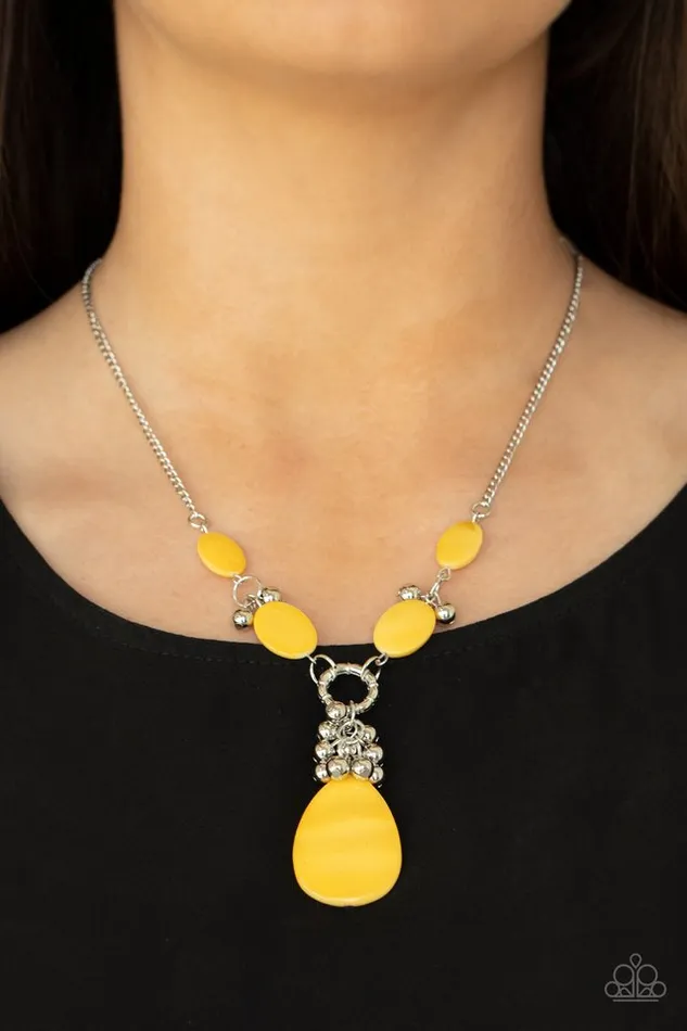Necklaces Paparazzi Jewelry Paparazzi Necklace Summer Idol Yellow