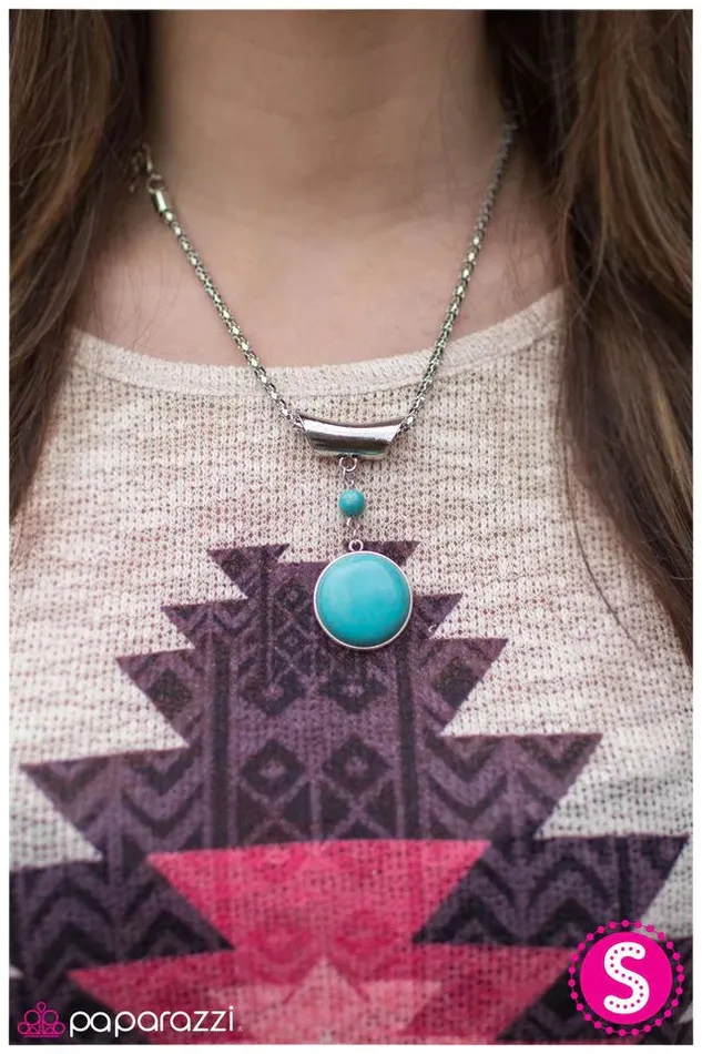 Necklaces Paparazzi Jewelry Paparazzi Necklace The Electric Slide Blue