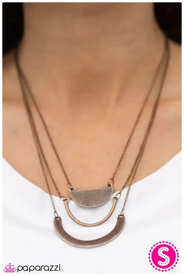 Necklaces Paparazzi Jewelry Paparazzi Necklace Waterloo Sunset Copper