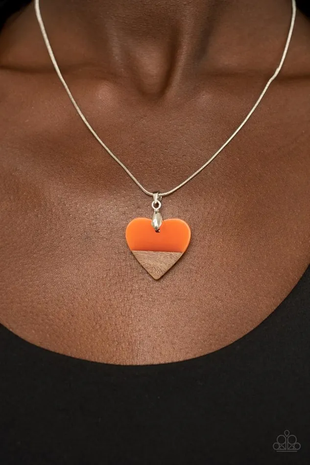 Necklaces Paparazzi Jewelry Paparazzi Necklace You Complete Me Orange