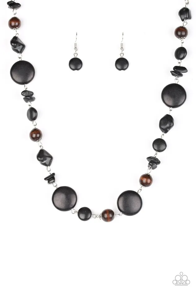 Necklaces Paparazzi Necklace Canyon Collection Black Paparazzi Jewelry