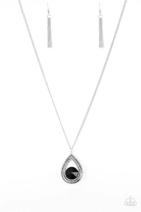 Necklaces Paparazzi Necklace Castle Cabaret Black Paparazzi Jewelry