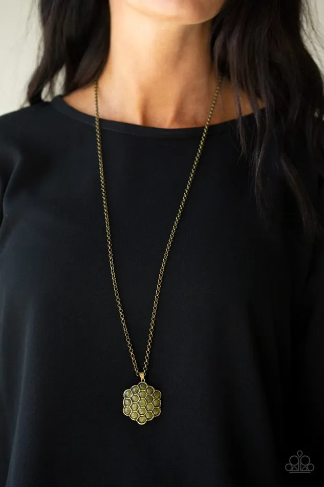 Necklaces Paparazzi Necklace East Coast Elixir Green Paparazzi Jewelry