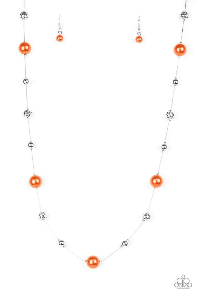 Necklaces Paparazzi Necklace Eloquently Eloquent Orange Paparazzi Jewelry