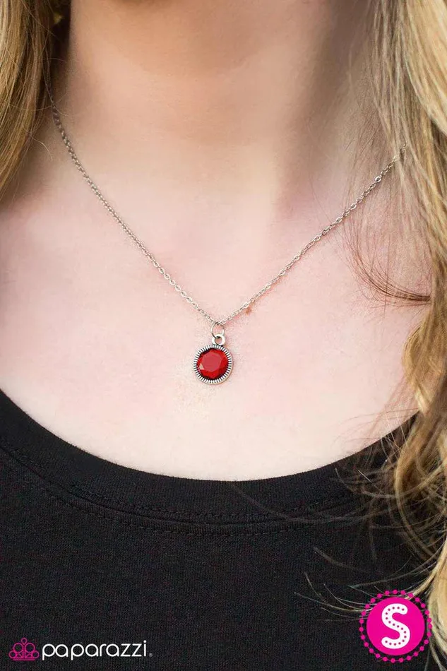 Necklaces Paparazzi Necklace Final Masterpiece Red Paparazzi Jewelry