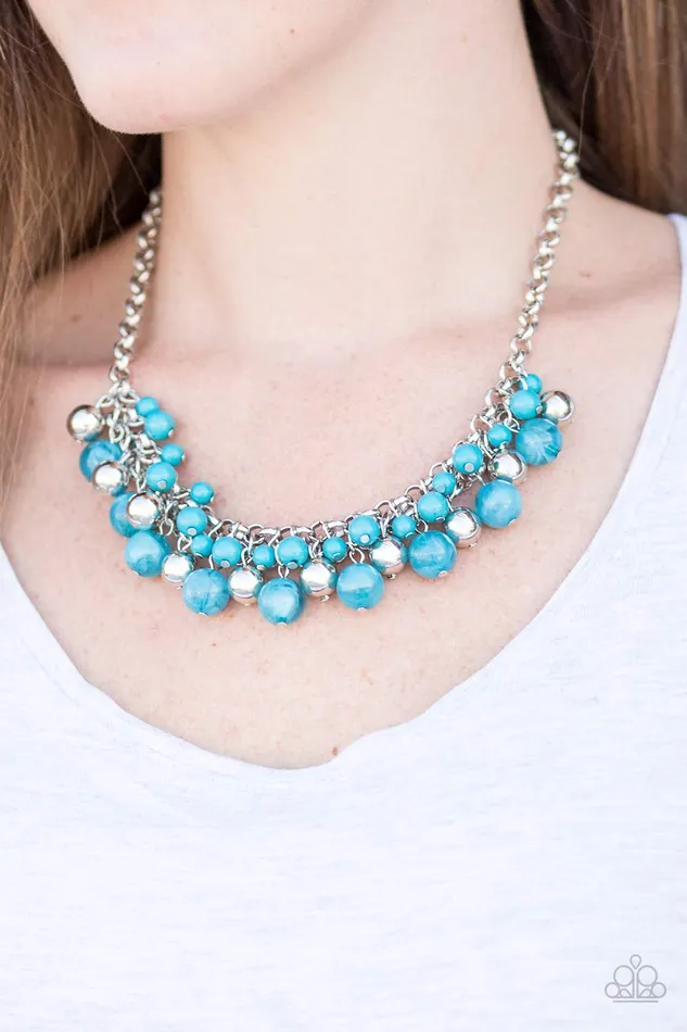 Necklaces Paparazzi Necklace For The Love Of Fashion Blue Paparazzi Jewelry