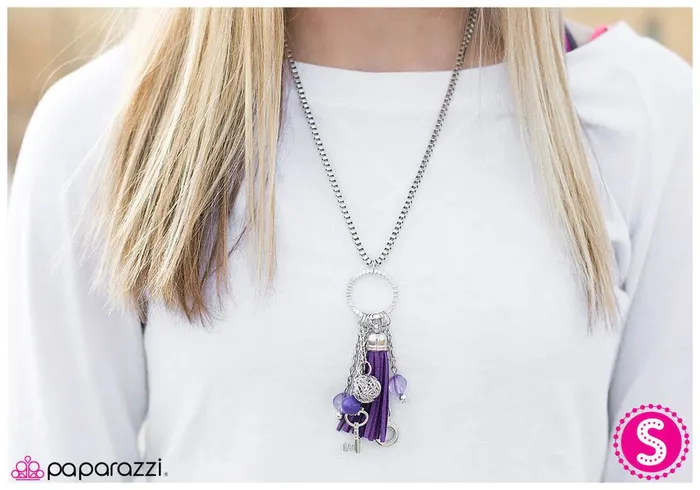 Necklaces Paparazzi Necklace On The Outskirts Purple Paparazzi Jewelry