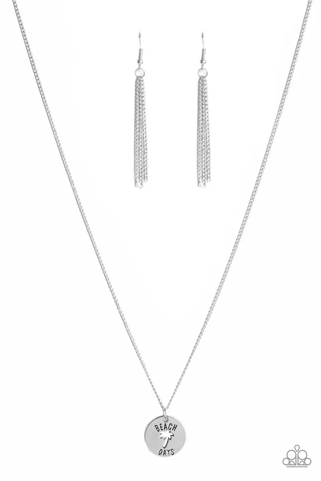 Necklaces Paparazzi Necklace Palm Tree Paradise Silver Paparazzi Jewelry Necklaces Paparazzi Necklace Palm Tree Paradise Silver Paparazzi Jewelry