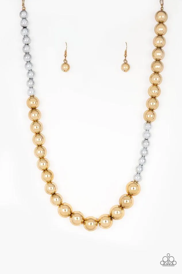 Necklaces Paparazzi Necklace Power To The People Gold Paparazzi Jewelry