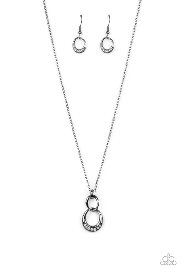 Necklaces Paparazzi Necklace Rockefeller Royal Black Paparazzi Jewelry