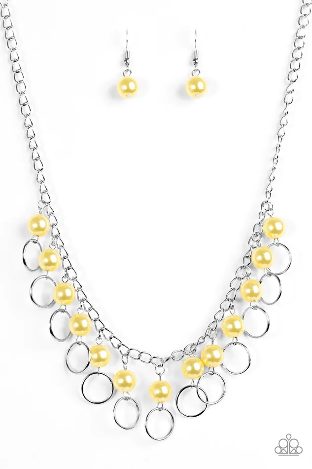 Necklaces Paparazzi Necklace Run The Show Yellow Paparazzi Jewelry