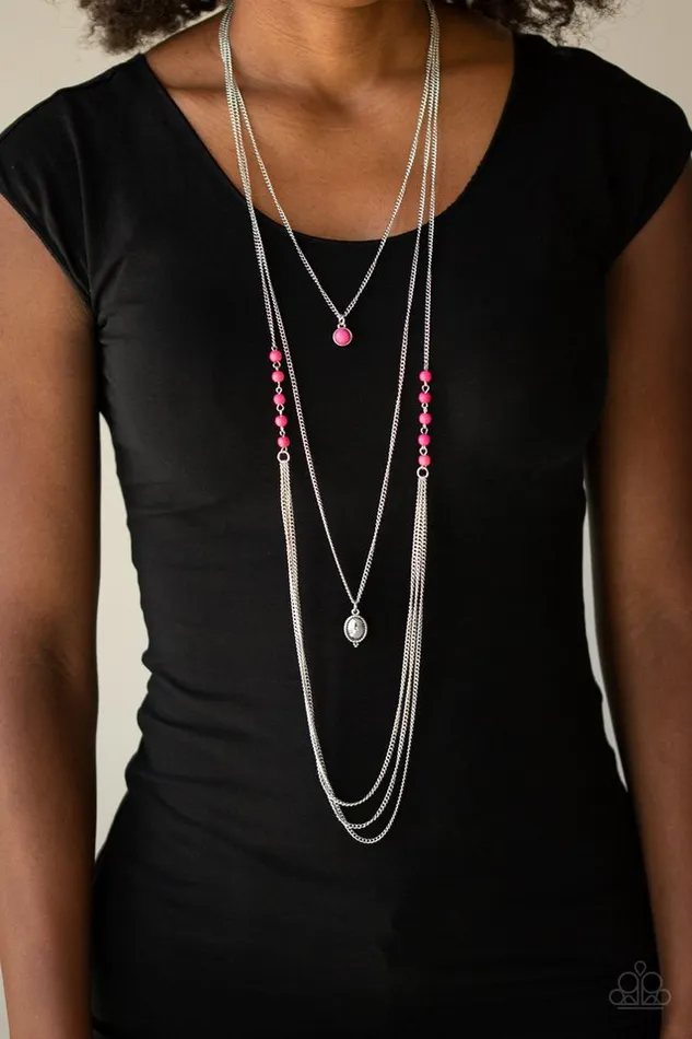 Necklaces Paparazzi Necklace The Pony Express Pink Paparazzi Jewelry
