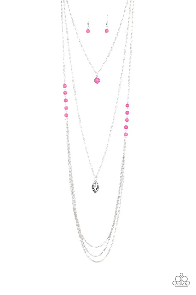 Necklaces Paparazzi Necklace The Pony Express Pink Paparazzi Jewelry
