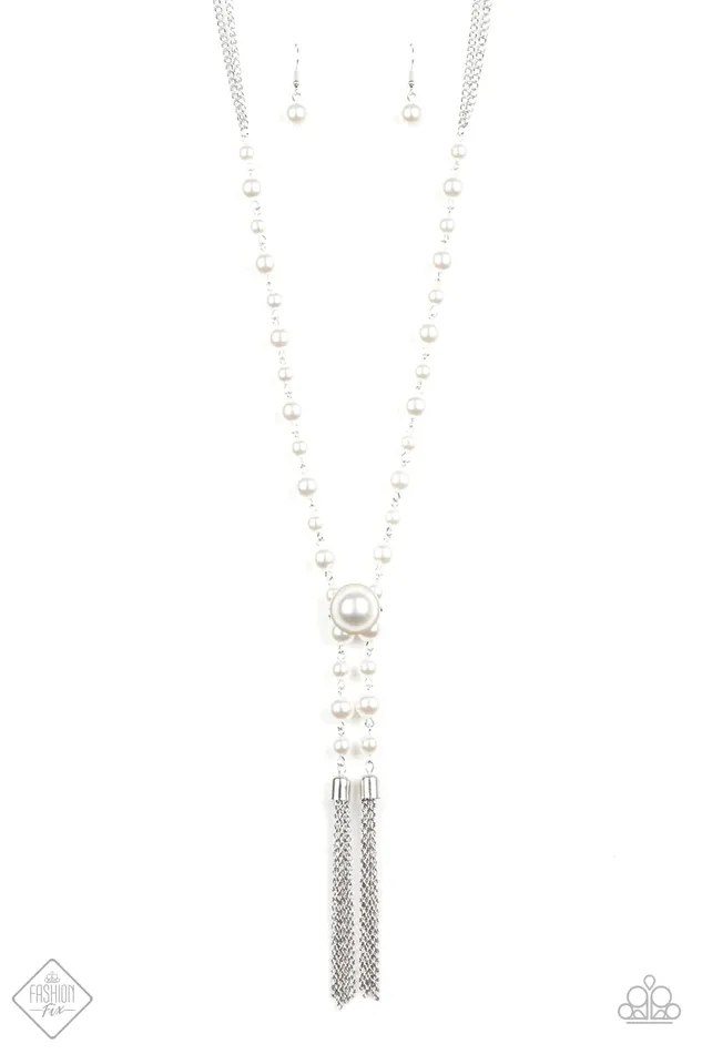 Necklaces Paparazzi Necklace Vintage Diva White Paparazzi Jewelry