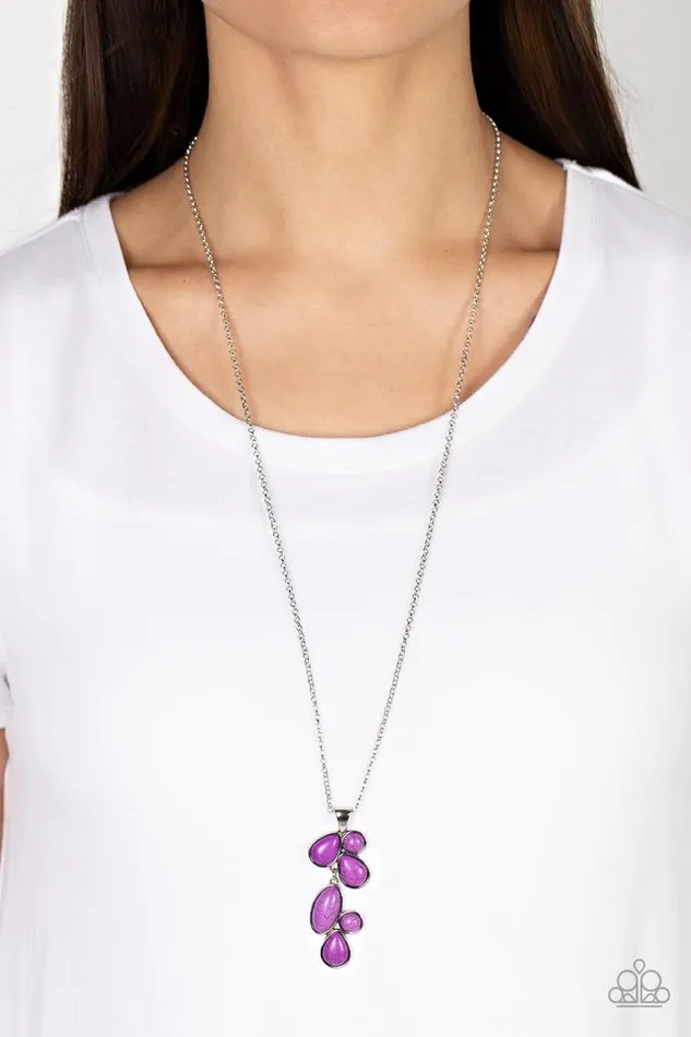 Necklaces Paparazzi Necklace Wild Bunch Flair Purple Paparazzi Jewelry