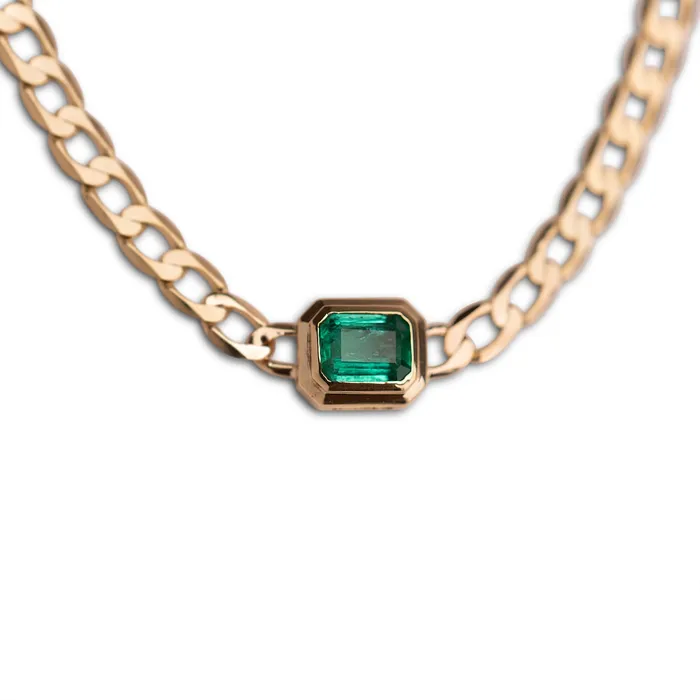 Necklaces RG 14k Emerald Neptune Necklace