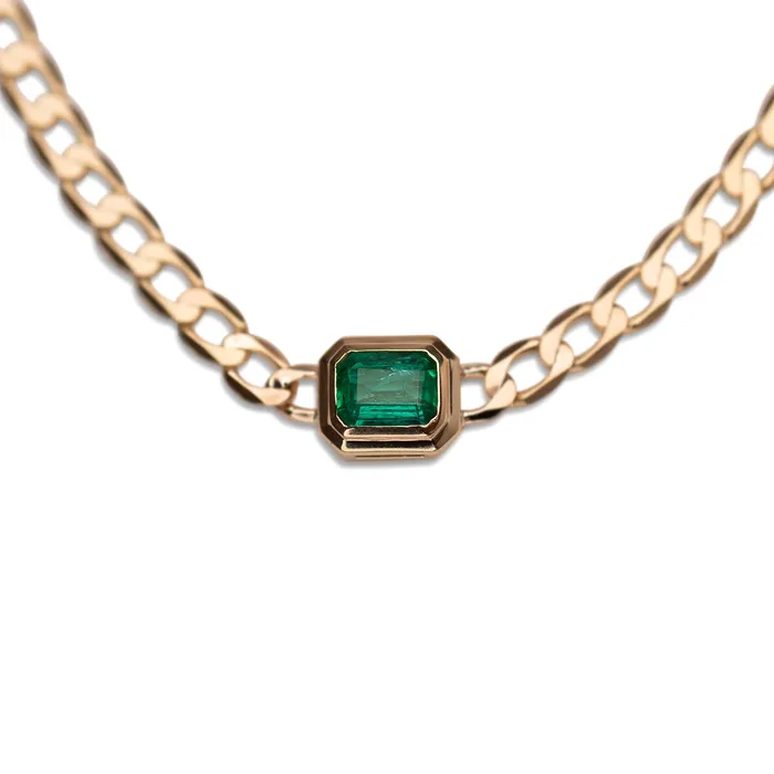 Necklaces RG 14k Emerald Neptune Necklace
