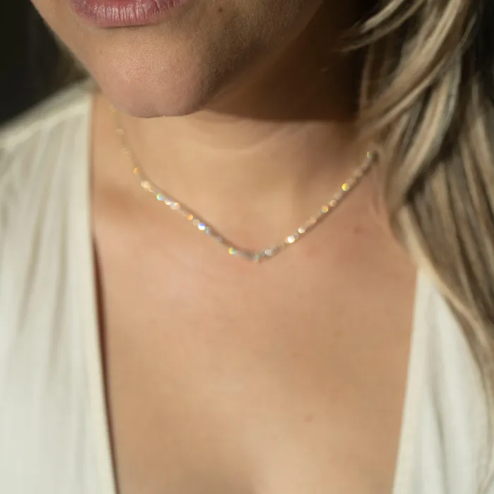 Necklaces RG 14k Graduated Tennis Necklace 32 CTW