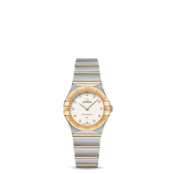 Omega Bracelets Omega Constellation 25mm Watch Ref 13120256052002 White Diamond Index Dial 18K Yellow Gold Bezel Two Tone Stainless Steel 18K Yellow Gold Bracelet Omega Bracelets Omega Constellation 25mm Watch Ref 13120256052002 White Diamond Index Dial 18K Yellow Gold Bezel Two Tone Stainless Steel 18K Yellow Gold Bracelet