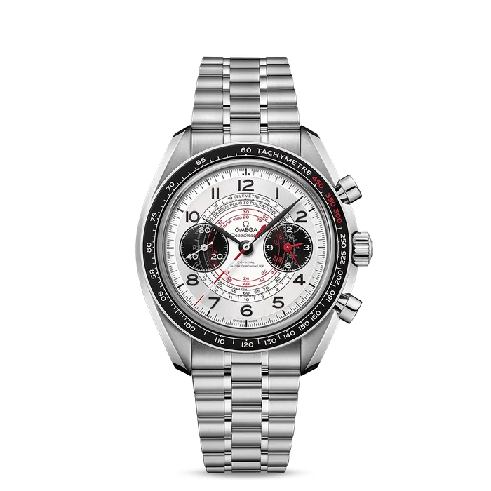 Omega Omega Speedmaster Chronoscope Stainless Steel Silver Dial 43mm Automatic Bracelets